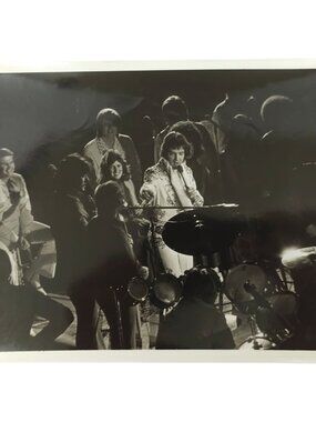 Elvis Presley Concert Glossy 8x10 Photo The Band Early To Mid 1970s